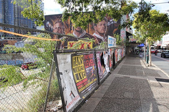 The 2225 square metre block in the middle of Fortitude Valley is being used for car parking.