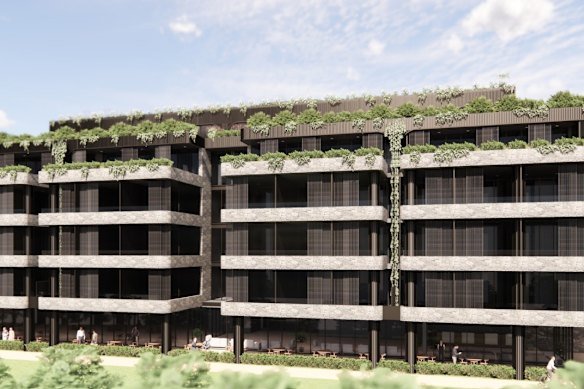 The proposed nine buildings would reach up to five-storeys.