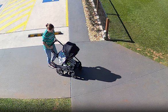 CCTV of Jana Armstrong on July 7.