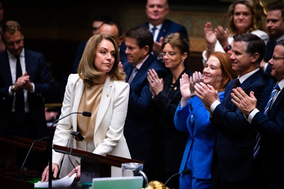NSW Liberal leader Kellie Sloane has failed her first leadership test. 