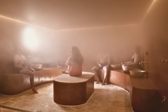 The hammam at bathhouse Sense of Self in Melbourne.