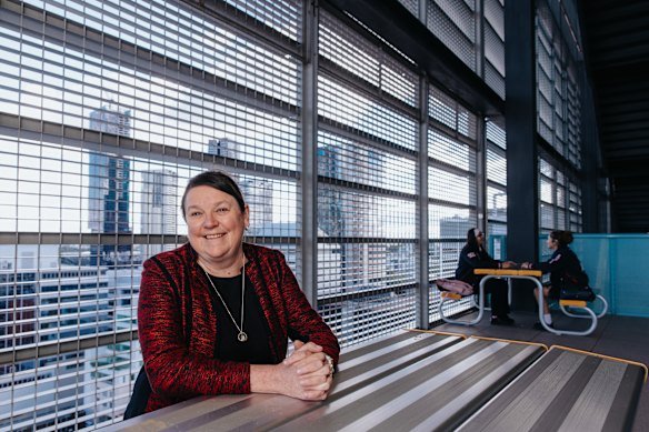 Linda Macleod grew up in the country, teaching at a school with just 90 students. She said teaching at Arthur Phillip is a dream come true. 