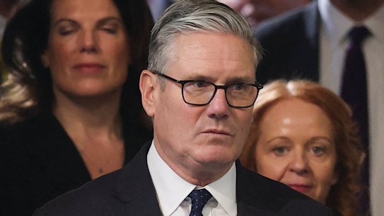 Last days at the helm? British Prime Minister Keir Starmer at the state opening of parliament at the Palace of Westminster on Wednesday.