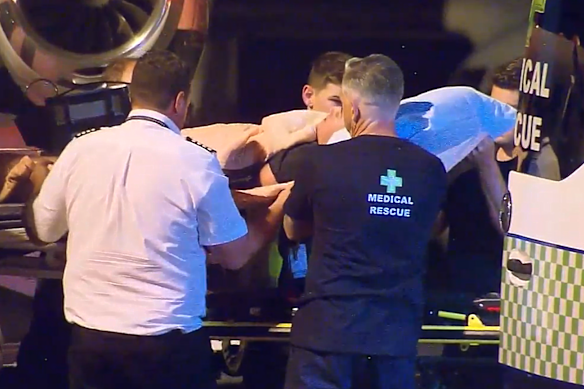 Then 24-year-old Alex Shorey was flown from Taiwan to Brisbane on a medical charter in 2023.