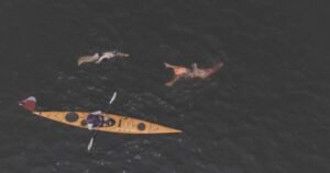 Kenora, Ont. man swims across Lake of the Woods, raises funds for kids’ health care