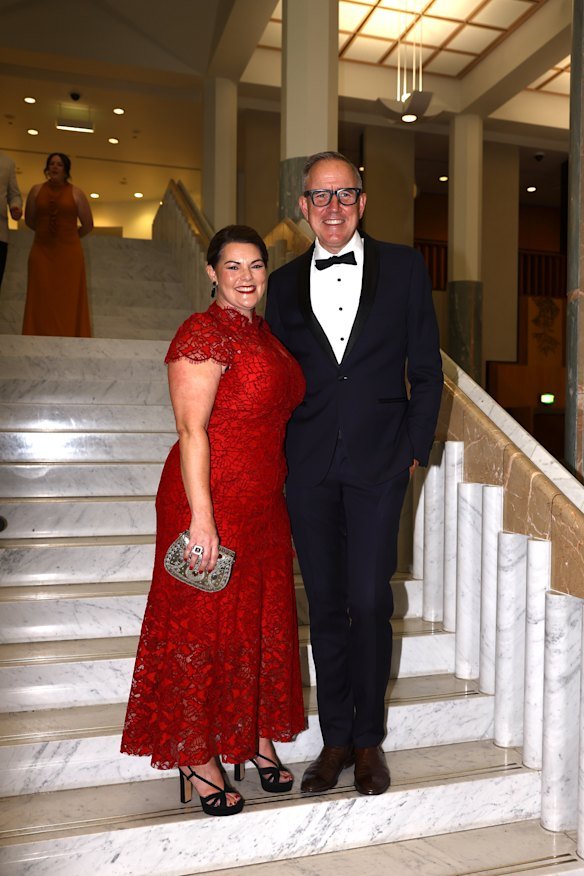 Greens senator Sarah Hanson-Young and husband, Ben Oquist.
