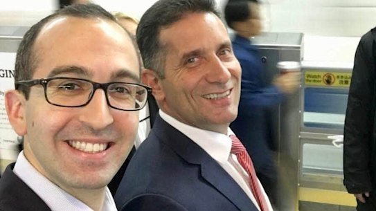 Landsdale MLA Daniel Pastorelli and outgoing Secret Harbour MLA Paul Papalia.