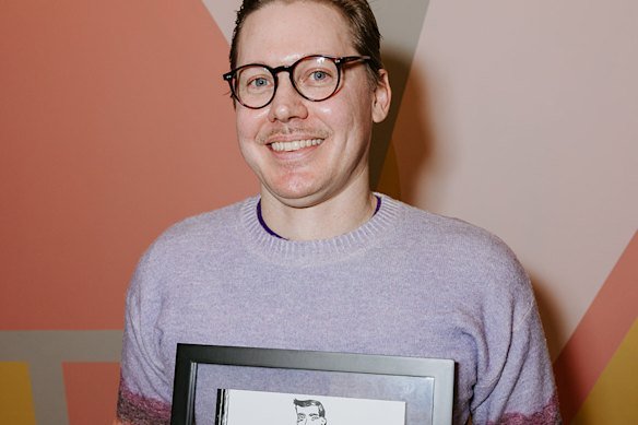Furphy Literary Award winner 2026 Kailum Graves on receiving his prize.
