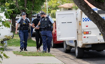 Police arrest a teenage boy at his Armidale home. Regional NSW is experiencing a high number break-ins and car thefts by young people.