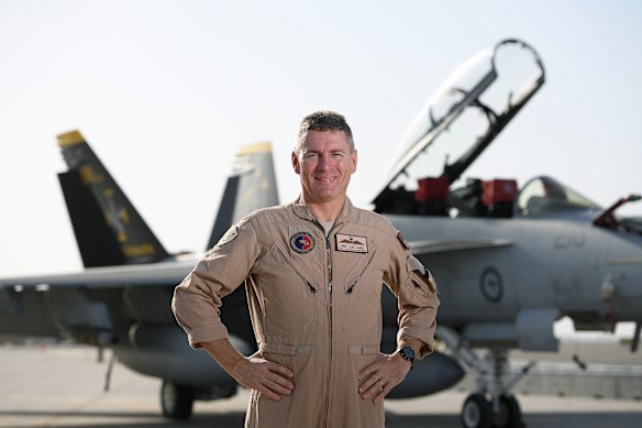 Terry van Haren was commander of the Royal Australian Air Force Air Task Group in 2017. 