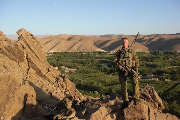 Retired lieutenant colonel Paul Scanlan, an advocate for action on blast injuries in defence, during his time in the army.