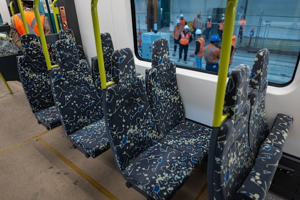 Some fixed seats on the train will give passengers a forward-facing view, depending on the journey direction.