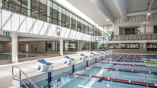 Presbyterian Ladies’ College aquatic centre includes a 50m, eight-lane swimming pool, an 18m learn to swim pool, diving towers and seating for 400.