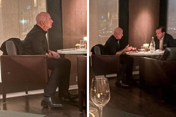 Jeff Bezos spotted at the Park Hyatt bar in July 2026.