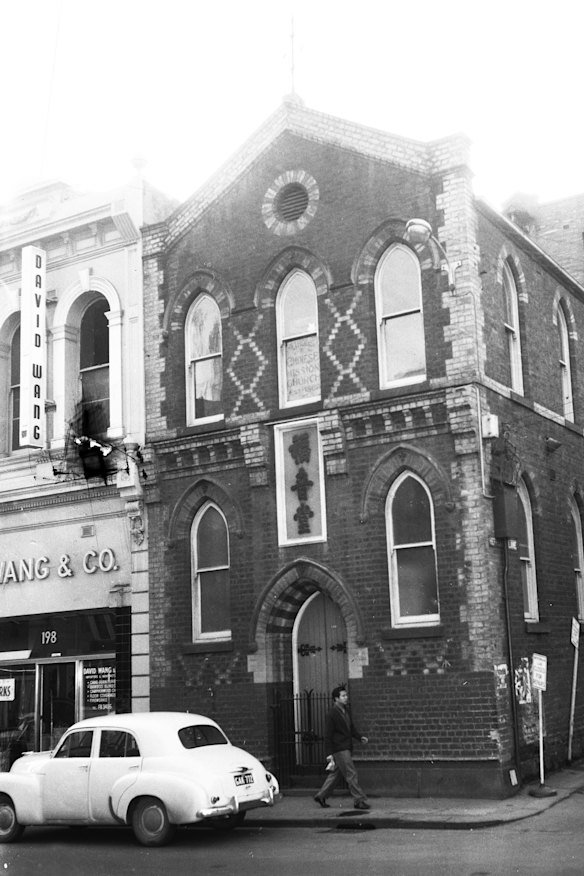 A photograph of the church, then called the Chinese Mission Church, taken in 1963.