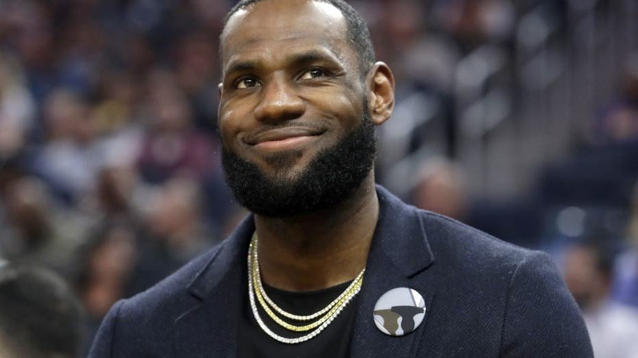 LeBron James during an NBA basketball game
