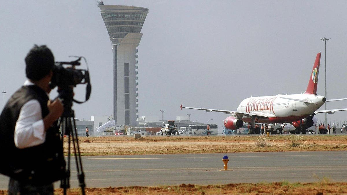 View of Hyderabad Airport in India