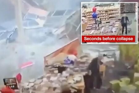 Wild footage shows moment BJ’s Wholesale Club’s roof collapses — narrowly avoiding unsuspecting NJ shoppers