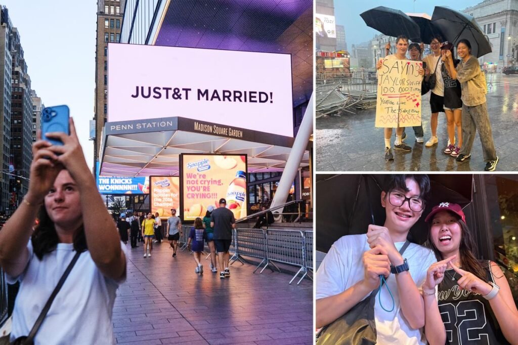 Tourists stumble upon Taylor Swift, Travis Kelce’s MSG nuptials in ‘very cool’ NYC moment: ‘Wish they did this in Chicago’ Tourists stumble upon Taylor Swift, Travis Kelce’s MSG nuptials in ‘very cool’ NYC moment: ‘Wish they did this in Chicago’