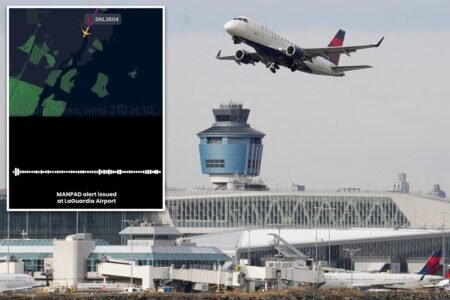 Delta pilot spooked with false warning of rocket launcher attack while landing at LaGuardia Airport