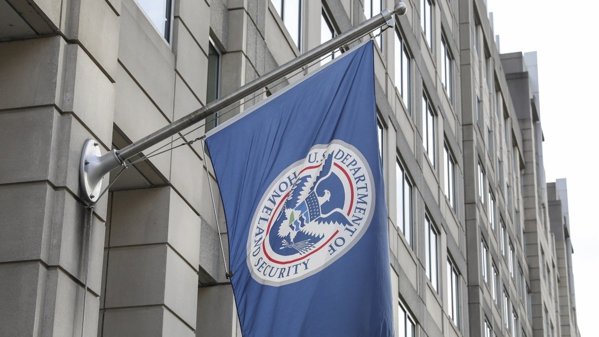 The U.S. Department of Homeland Security flag.