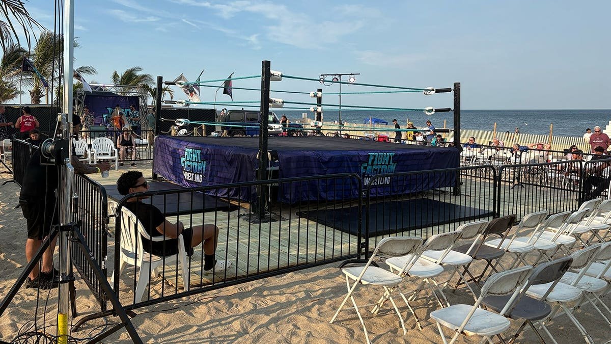A wrestling ring in NJ