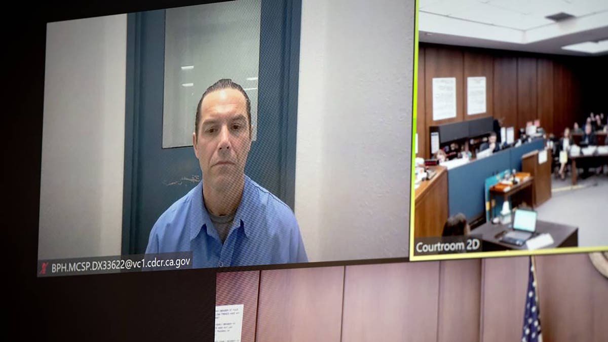 Scott Peterson appears via video call for a status hearing