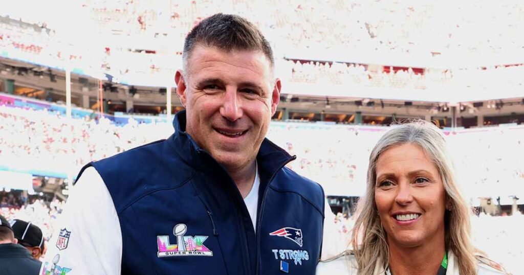 Mike Vrabel and Wife Jen Make 1st Public Appearance Since Russini Scandal at Swift, Kelce Wedding Mike Vrabel and Wife Jen Make 1st Public Appearance Since Russini Scandal at Swift, Kelce Wedding