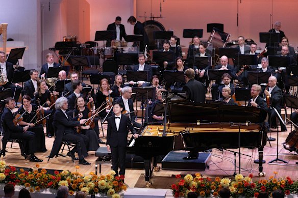 Triumphant teen: Charlie Wu at his June 18 final competition performance.