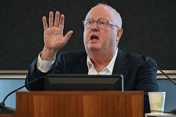 Geoffrey Watson, SC, at the commission on Friday.