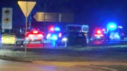 A pedestrian died at the scene after he was the victim of a hit and run on Middle Road in Greenbank on Monday night.