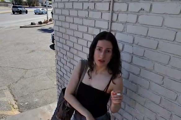 A new video has shown a woman matching the description of Sally Grace Contarino being filmed by a content creator days before she went missing. There is no suggestion he is connected with her disappearance.