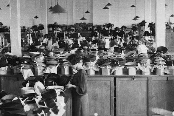 The factory produced women’s and children’s felt and straw hats from 1912 to 1954. 