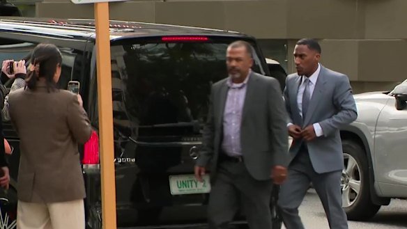 British YouTube star Yung Filly - real name Andres Felipe Valencia Barrientos - arrives at Perth District Court on Tuesday.