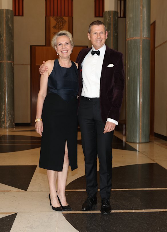 Minister for Social Services Tanya Plibersek and Michael Coutts-Trotter.