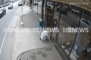 CCTV shows kindergarten runaways’ gleeful escape down suburban street