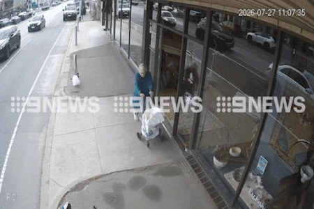 CCTV shows kindergarten runaways’ gleeful escape down suburban street