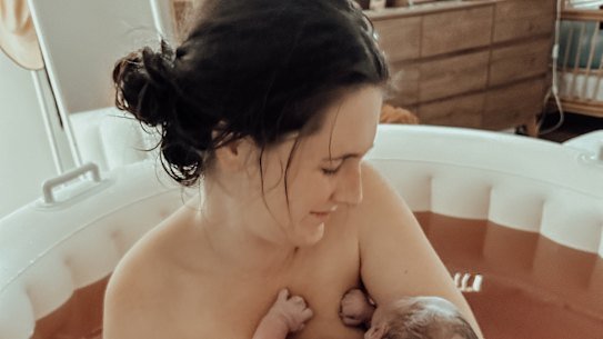 Lockyer Valley mother-of-three Olivia Ruby chose to freebirth after a hospital birth and midwife-supported homebirth.