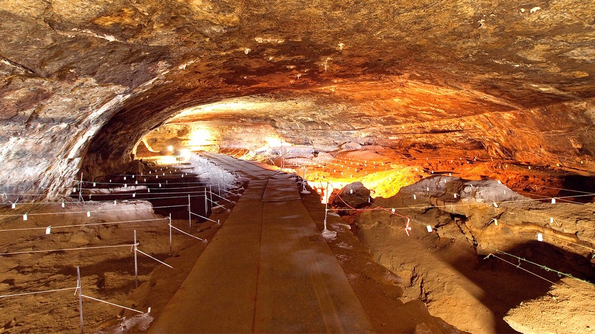 Inside view of Wonderwerk Cave