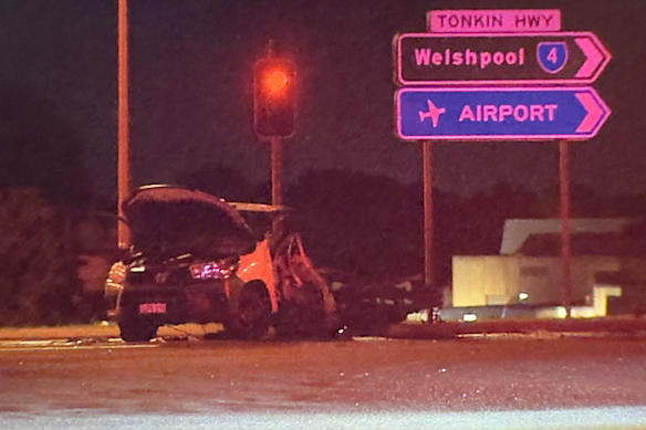 A woman died after the car she was a passenger in collided with a LandCruiser.