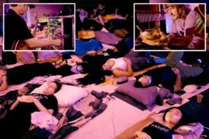 Inside LA’s quietest warehouse party — where attendees trade glow sticks for blankets