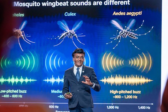 Associate Professor Kiran Trivedi at the UN’s AI for Good summit this week.