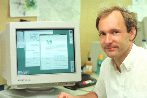 Physicist Tim Berners-Lee invented the world wide web in 1989.