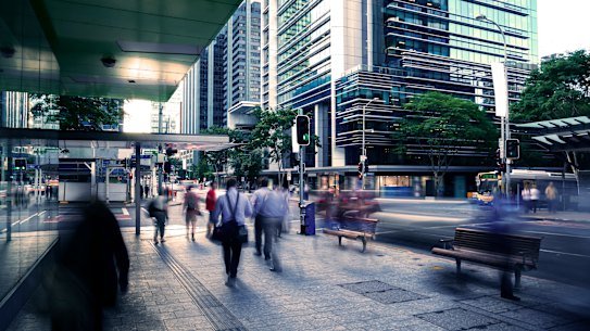 About 80 per cent of workers in two neighbouring inner-city suburbs are employed full-time - much higher than the Brisbane average.