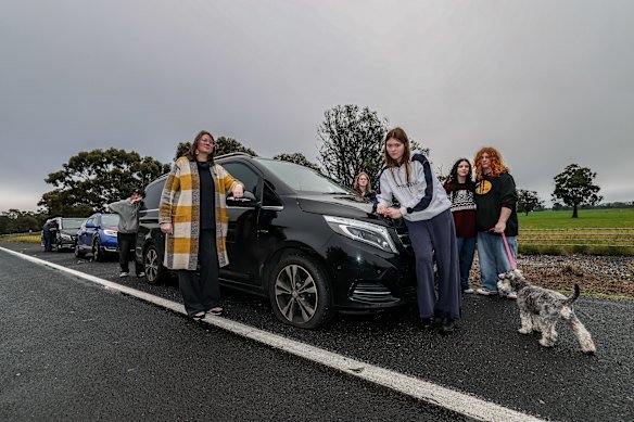 Rachel Welsh’s car tyre was damaged by a pothole on the Hume Freeway. 
