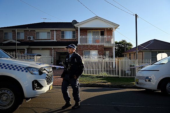 The Canley Heights home where the shooting occurred.