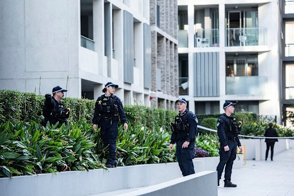 Police hope residents of the high-density unit complex saw or heard something. 