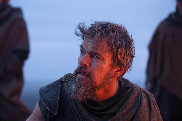 Matt Damon as Odysseus, keeping far too busy