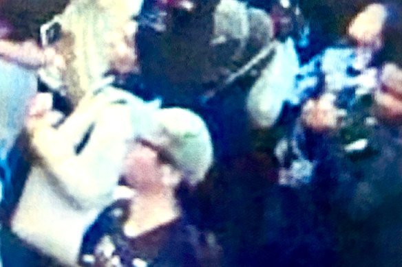 Police obtained CCTV showing abusive childcare worker David James, far right, in Chatswood.