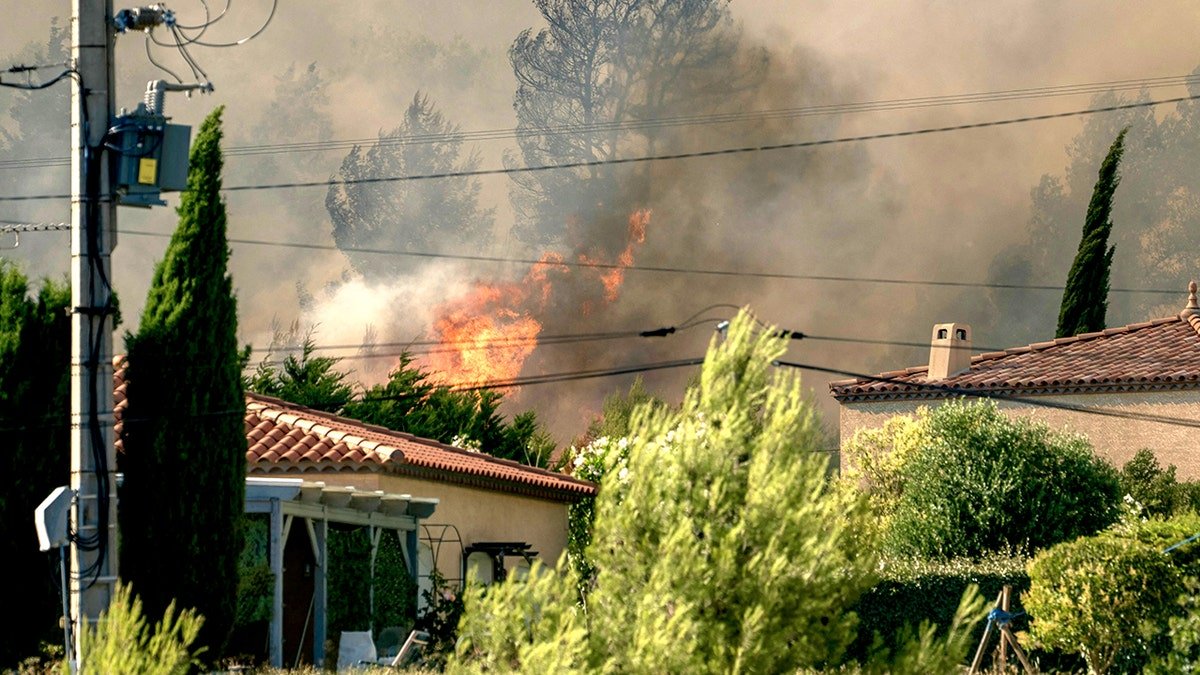 Forest fire in France
